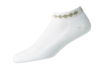 FootJoy Da Socken ProDry Lightweight Sportlet Weiß/Beige