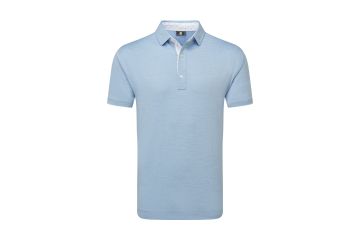 FootJoy FS25 Hr Polo Heather Lisle Hellblau M