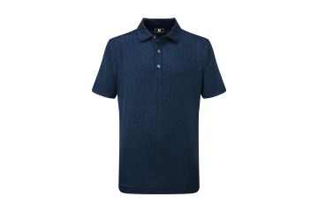FootJoy FS25 Ki Polo Painted Floral Lisle Navy S
