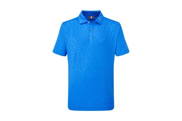 FootJoy FS25 Ki Polo Painted Floral Lisle Blau S