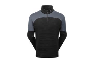 FootJoy HW25 Hr Midlayer ThermoSeries Jacquard Grau/Schwarz M