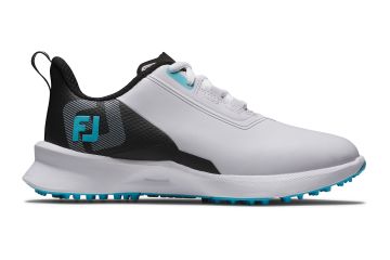 FootJoy Junior Golfschuhe Fuel 45042 Weiß/Türkis/Schwarz 34 (US 3)