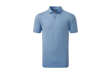 FootJoy FS24 Hr Polo Heather Self Collar Hellblau M