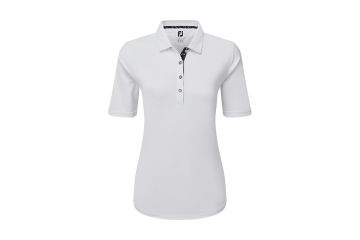 FootJoy NOS Da Polo Solid Pique Weiß S