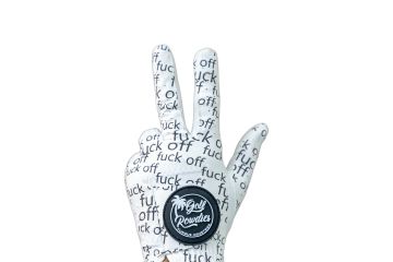 Golf Rowdies Hr Linker Handschuh F*** Off Weiß/Schwarz M