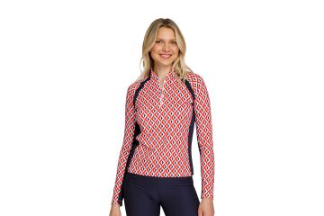 Tail FS24 Da Polo langarm Flynn Rot/Navy S