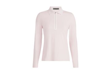 G/FORE FS25 Da Polo LA Silky Tech Quarter Zip Rosa M