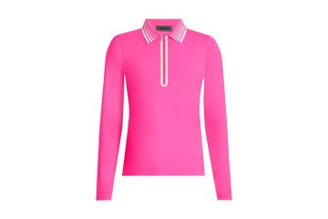 G/FORE Silky Tech Quarter Zip Poloshirt Langarm