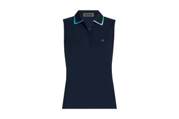 G/FORE Contrast Collar Silky Tech Nylon Poloshirt ärmellos