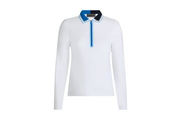 G/FORE Silky Tech Nylon Quarter Zip Poloshirt Langarm