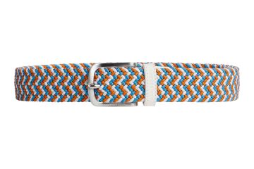 J.Lindeberg Gürtel Bubba Braided Weiß/Orange/Blau 95