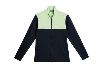 J.Lindeberg FS24 Hr Midlayer Jacke Banks Navy/Hellgrün M