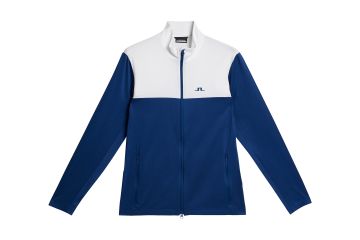 J.Lindeberg FS24 Hr Midlayer Jacke Banks Blau/Weiß XXL
