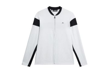 J.Lindeberg HW23 Hr Midlayer Jacke Charles Weiß/Schwarz S