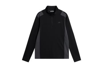 J.Lindeberg HW24 Hr Midlayer Lukas Schwarz/Grau S