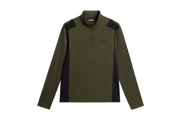 J.Lindeberg HW24 Hr Midlayer Lukas Oliv/Schwarz S