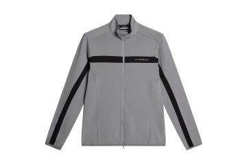 J.Lindeberg FS25 Hr Midlayer Jarvis Grau/Schwarz M