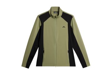 J.Lindeberg FS25 Hr Midlayer Banks Oliv/Schwarz M