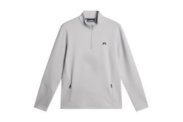 J.Lindeberg FS25 Hr Midlayer Aerial Quarter Zip Hellgrau XL
