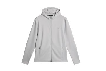 J.Lindeberg FS25 Hr Hoodie Aerial Full Zip Hellgrau XL