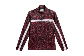 J.Lindeberg FS25 Hr Midlayer Jarvis Tour Masters Pink/Schwarz M