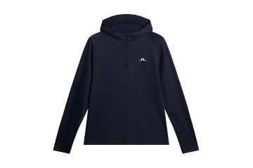 J.Lindeberg FS25 Hr Hoodie Mario 1/4 Zip Navy S