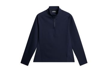 J.Lindeberg FS25 Hr Midlayer Mathias Zip Navy S
