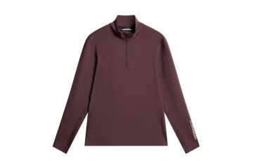 J.Lindeberg HW25 Hr Midlayer Tour Tech Weinrot M