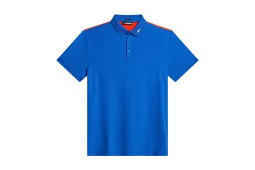 J.Lindeberg FS24 Hr Polo Jeff Blau/Orange M
