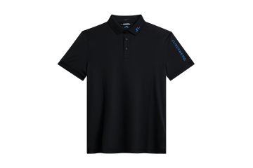 J.Lindeberg FS24 Hr Polo Tour Tech Slim Fit Schwarz/Blau S