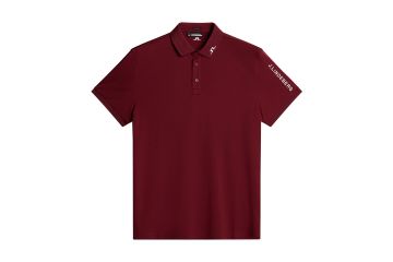 J.Lindeberg HW24 Hr Polo Tour Tech Weinrot S