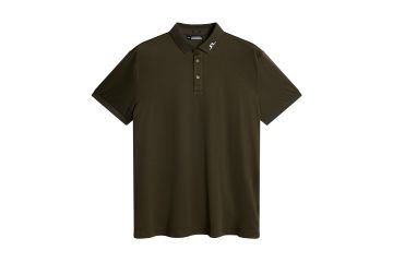 J.Lindeberg HW24 Hr Polo KV Oliv/Weiß M