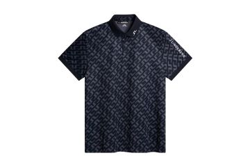 J.Lindeberg HW24 Hr Polo Tour Tech Print Navy S