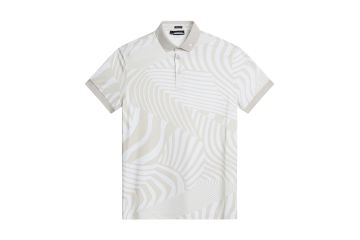 J.Lindeberg FS24 Hr Polo Tour Tech Wave Beige/Weiß S