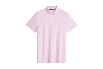 J.Lindeberg FS25 Hr Polo KV Rosa/Weiß M