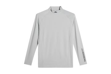 J.Lindeberg FS25 Hr Mock Ello Compression Hellgrau S