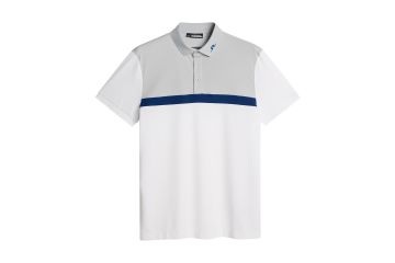 J.Lindeberg FS25 Hr Polo Jeff Weiß/Hellgrau XXL