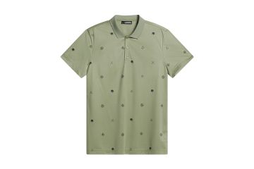 J.Lindeberg FS25 Hr Polo Club House Motiv Oliv S