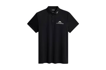 J.Lindeberg FS25 Hr Polo KV Tour Masters Schwarz/Pink S