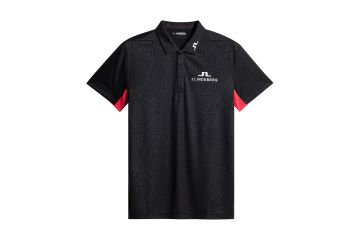J.Lindeberg FS25 Hr Polo Dario Tour Masters Schwarz/Rot S