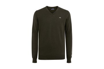 J.Lindeberg Hr Pullover V-Neck Lymann Oliv M