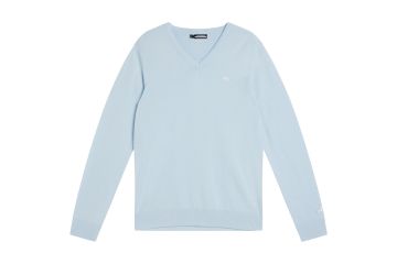 J.Lindeberg HW23 Hr Pullover Lymann Tour Merino Hellblau S