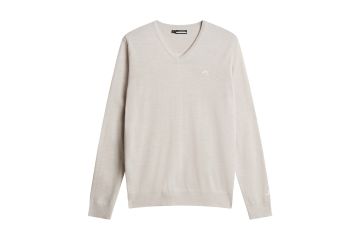 J.Lindeberg HW24 Hr Pullover Lymann Knitted Hellgrau M