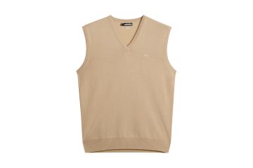 J.Lindeberg FS24 Hr Pullunder Liam Tour Merino Beige XL
