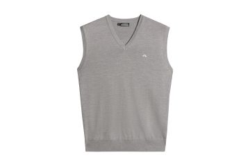 J.Lindeberg FS25 Hr Pullunder Liam Knitted Hellgrau M