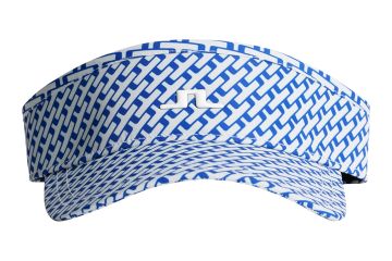 J.Lindeberg Da Visor Yada Printed Blau/Weiß Verstellbar