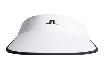 J.Lindeberg Da Visor Alba Big Weiß/Schwarz Verstellbar