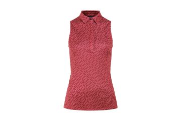 J.Lindeberg Da Polo oA Dena Print Bridge-Pink/Rosa-S