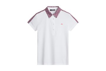 J.Lindeberg HW23 Da Polo Cara Weiß/Pink S