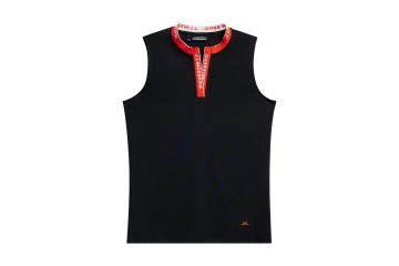 J.Lindeberg FS24 Da Polo oA Leya Schwarz/Orange XS